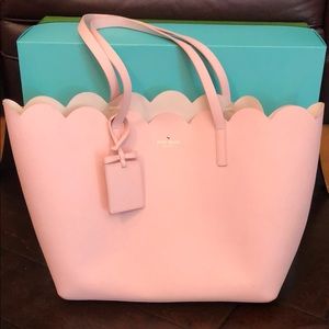 Large Kate Spade Scalloped Tote